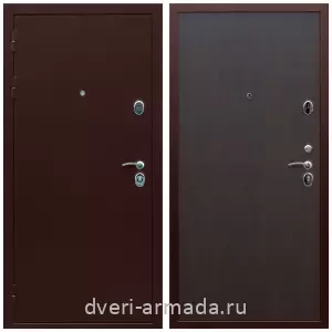 Двери оптом, Металлическая недорогая дверь входная Армада Люкс Антик медь / ПЭ Венге
