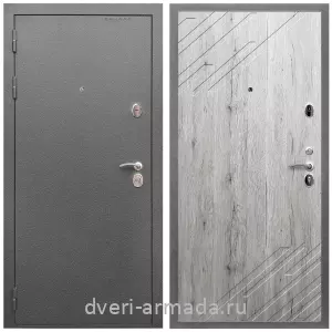 C порошковой окраской, Дверь входная Армада Оптима Антик серебро / МДФ 16 мм ФЛ-143 Рустик натуральный