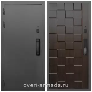 Входные двери МДФ для офиса, Умная входная смарт-дверь Армада Гарант Kaadas K9/ МДФ 16 мм ОЛ-39 Эковенге
