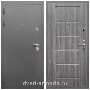 4 контура, Дверь входная Армада Оптима Антик серебро / МДФ 16 мм ФЛ-39 Дуб Филадельфия графит