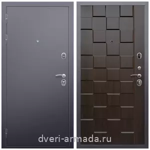 МДФ гладкая, Дверь входная Армада Люкс Антик серебро / МДФ 16 мм ОЛ-39 Эковенге