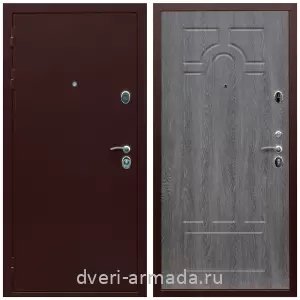 Современные входные двери, Дверь входная железная Армада Люкс Антик медь / ФЛ-58 Дуб Филадельфия графит на заказ в квартиру