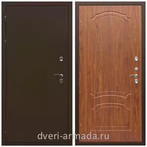 Тамбурные двери, Дверь входная уличная в частный дом Армада Термо Молоток коричневый/ ФЛ-140 Мореная береза трехконтурная