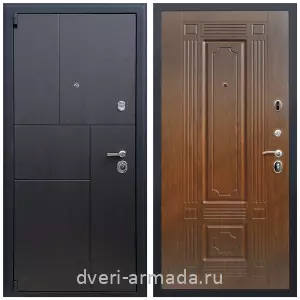 Толстые входные двери, Дверь входная Армада Бастион МДФ 16 мм ФЛ-290 Дуб фактурный шоколад / ФЛ-2 Мореная береза