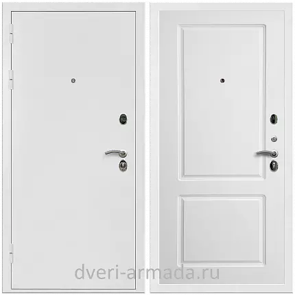 Дверь входная Армада Престиж Белая шагрень / ФЛ-117 Белый матовый