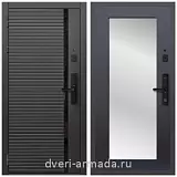 Умная входная смарт-дверь Армада Каскад BLACK МДФ 10 мм Kaadas S500 / ФЛЗ-Пастораль, Венге