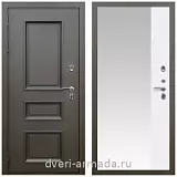 Дверь входная уличная в дом Армада Фаренгейт / ФЛЗ Панорама-1 Белый матовый